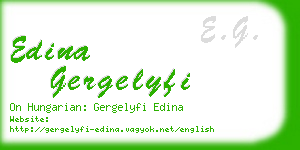 edina gergelyfi business card